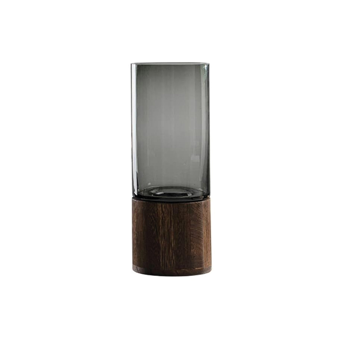 Bloemenvaas Glas en Hout – Moderne Decoratieve Vaas-Vases-Groot-DeWoonVallei
