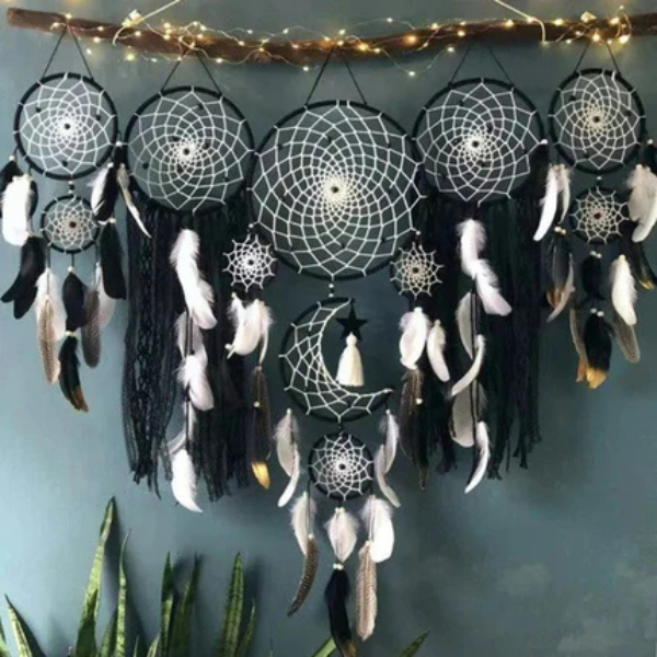 Boho Dromenvanger Wanddecoratie Set Handgemaakt Ontwerp voor Rustige Huisstijl-Decoration-DeWoonVallei-DeWoonVallei