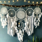 Boho Dromenvanger Wanddecoratie Set Handgemaakt Ontwerp voor Rustige Huisstijl-Decoration-DeWoonVallei-DeWoonVallei