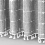 Boho Farmhouse Douchegordijn Stijlvol Ruit- en Streepdesign voor Gezellige Elegante Badkamers-Shower Curtain-DeWoonVallei-DeWoonVallei