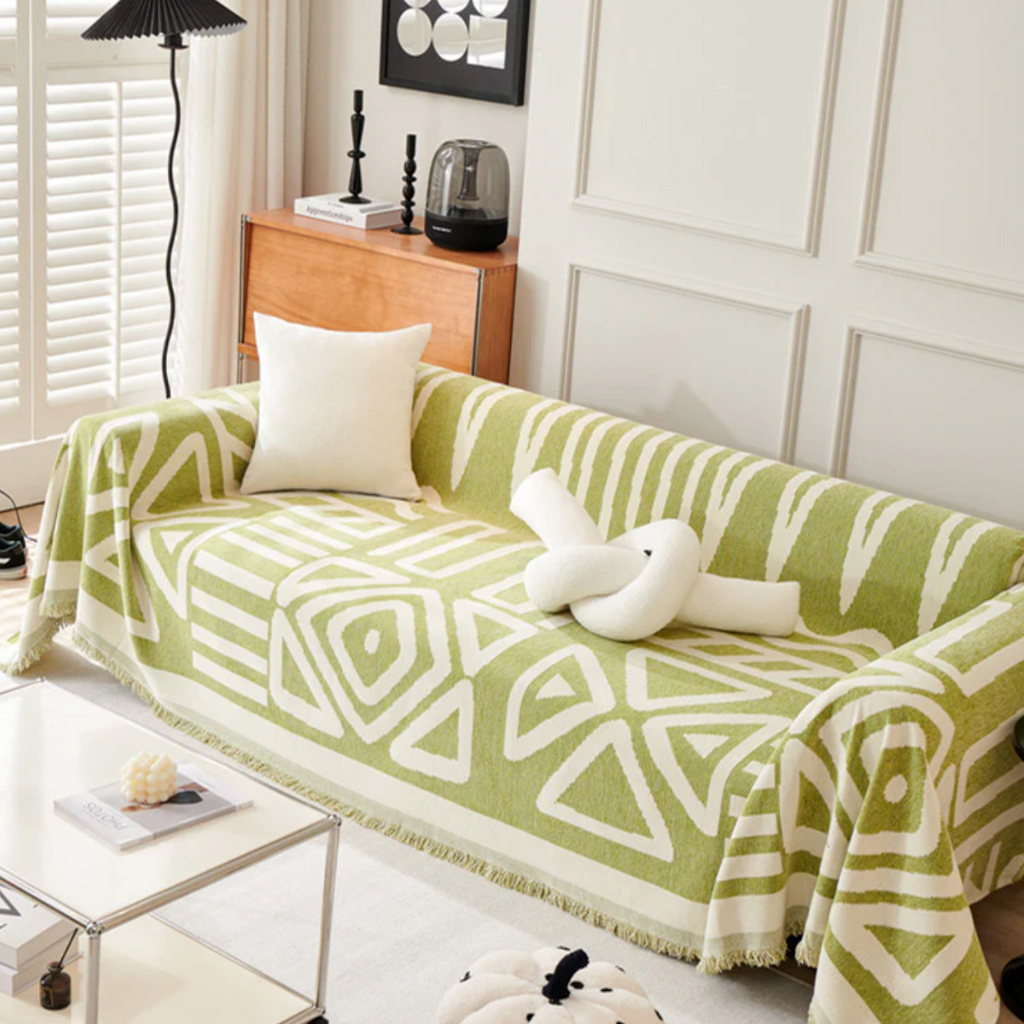 Boho Omkeerbare Bankhoes - Stijlvolle Bescherming & Comfort voor Elk Interieur-Home & Garden-DeWoonVallei-Groen-180x280cm-DeWoonVallei