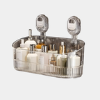 Boorvrije Opbergbox met Snap-on Bevestiging – Slim, Stijlvol & Stevig voor Badkamerorganisatie-Home & Living-DeWoonVallei-Transparant-DeWoonVallei