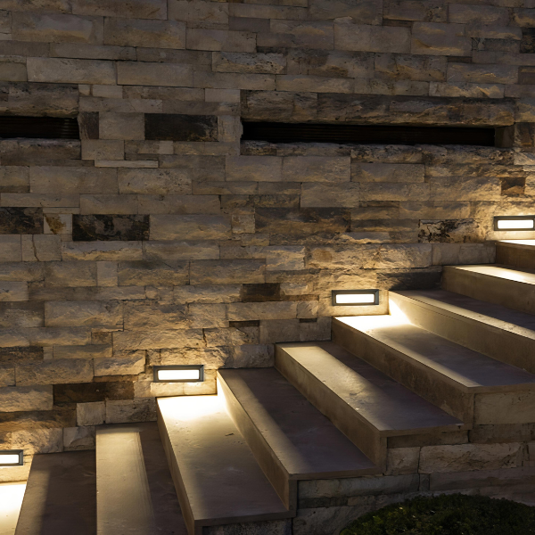 Buitenwandlamp LED Rechthoek Flush Mount Modern Design voor Elegante Verlichting-Wall Lights-DeWoonVallei-DeWoonVallei