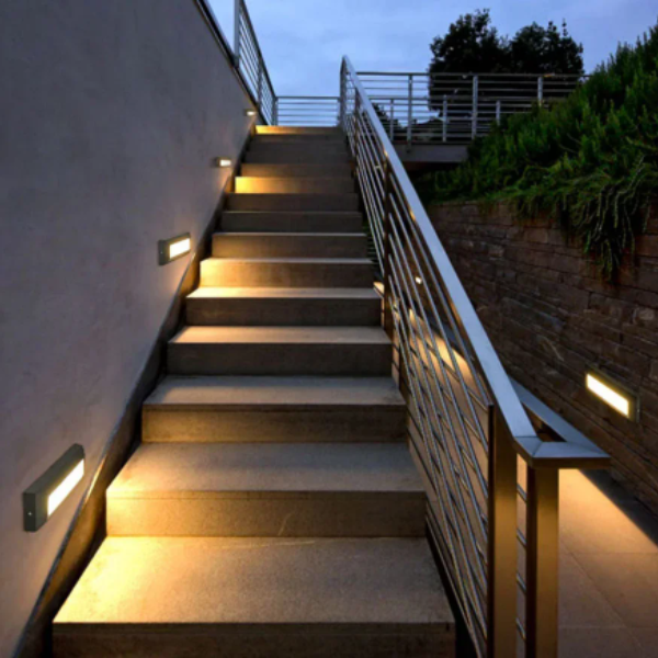 Buitenwandlamp LED Rechthoek Flush Mount Modern Design voor Elegante Verlichting-Wall Lights-DeWoonVallei-DeWoonVallei