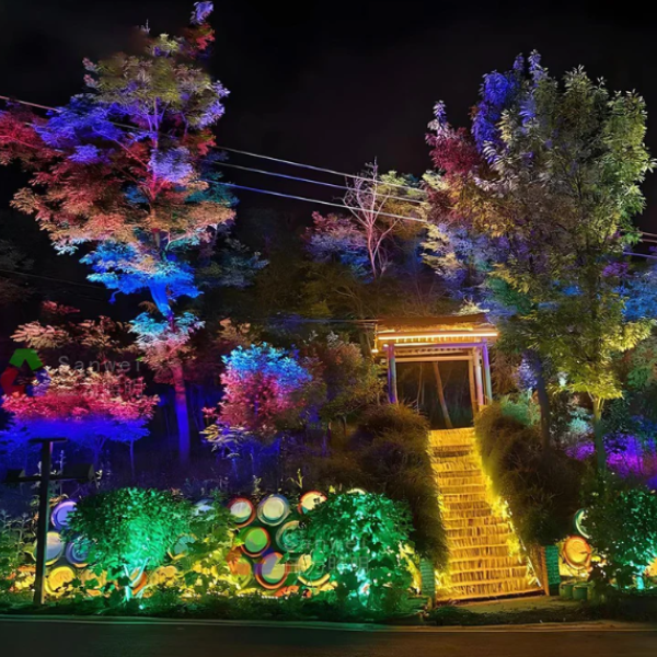 Buitenwaterdichte RGB LED Landschapslamp Multikleuren Tuinverlichting-Landscape Pathway Lighting-DeWoonVallei-DeWoonVallei