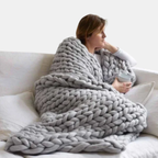 Chunky XL Wolgaren Zachte Textuur voor Gezellige DIY Creaties-Blankets-DeWoonVallei-Lichtgrijs-1000g-DeWoonVallei