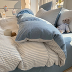 Cozy Katoenen Dekbedovertrekset Zacht Touch Omkeerbaar Design voor Ontspannen Slaap-Duvet Cover-DeWoonVallei-DeWoonVallei