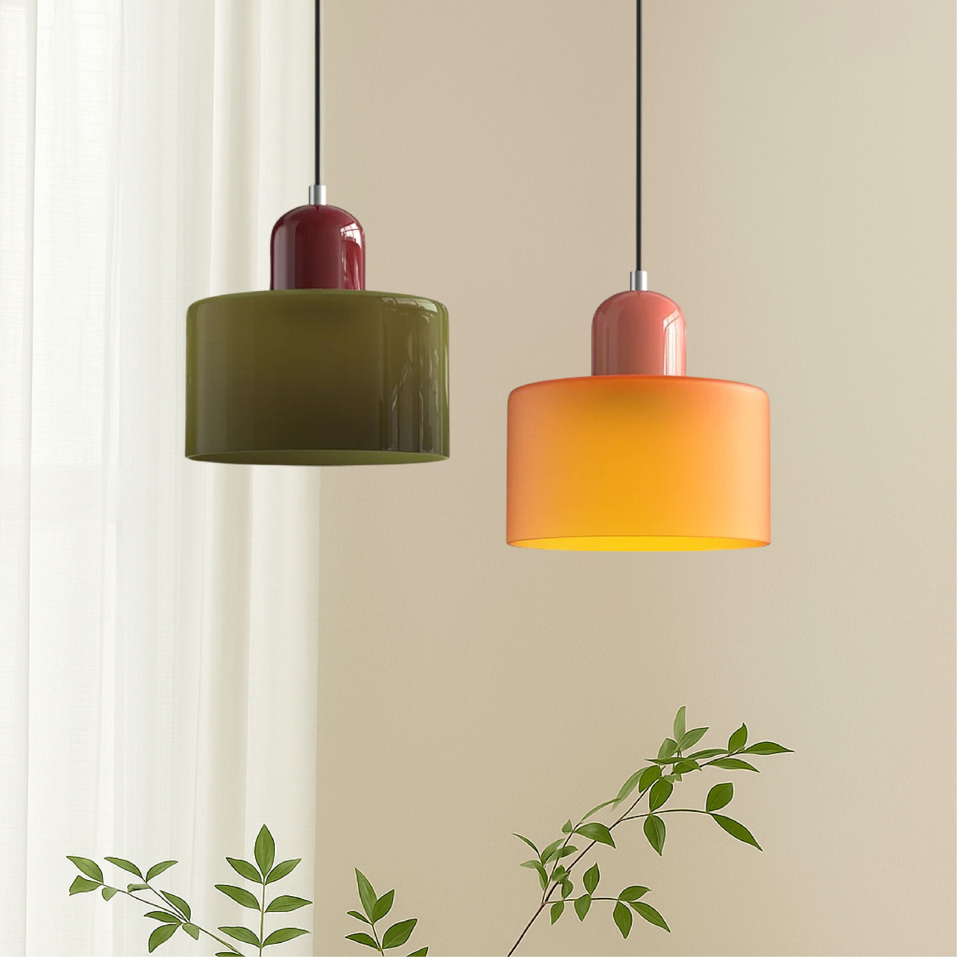 Creatieve Bauhaus Hanglamp – Geometrisch Design met Warme LED-verlichting-DeWoonVallei-DeWoonVallei