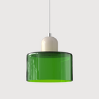 Creatieve Bauhaus Hanglamp – Geometrisch Design met Warme LED-verlichting-DeWoonVallei-Groen-Beige-DeWoonVallei