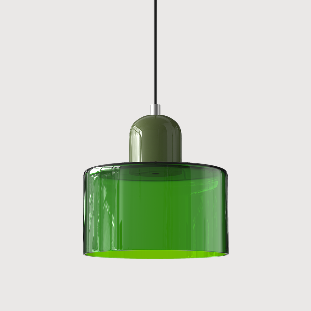 Creatieve Bauhaus Hanglamp – Geometrisch Design met Warme LED-verlichting-DeWoonVallei-Groen-Groen-DeWoonVallei