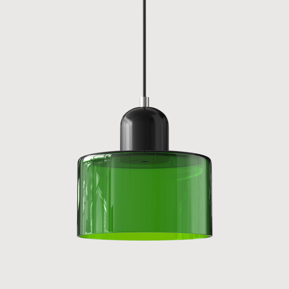 Creatieve Bauhaus Hanglamp – Geometrisch Design met Warme LED-verlichting-DeWoonVallei-Groen-Zwart-DeWoonVallei