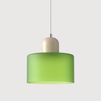 Creatieve Bauhaus Hanglamp – Geometrisch Design met Warme LED-verlichting-DeWoonVallei-Lichtgroen-Beige-DeWoonVallei
