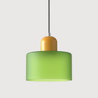 Creatieve Bauhaus Hanglamp – Geometrisch Design met Warme LED-verlichting-DeWoonVallei-Lichtgroen-Geel-DeWoonVallei