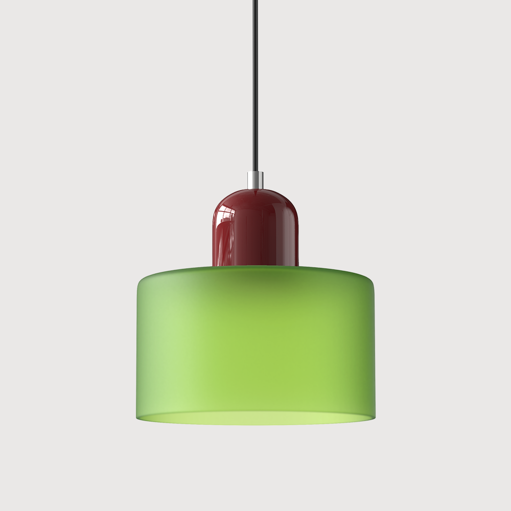 Creatieve Bauhaus Hanglamp – Geometrisch Design met Warme LED-verlichting-DeWoonVallei-Lichtgroen-Rood-DeWoonVallei