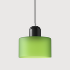 Creatieve Bauhaus Hanglamp – Geometrisch Design met Warme LED-verlichting-DeWoonVallei-Lichtgroen-Zwart-DeWoonVallei