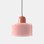 Creatieve Bauhaus Hanglamp – Geometrisch Design met Warme LED-verlichting-DeWoonVallei-Roze-Roze-DeWoonVallei