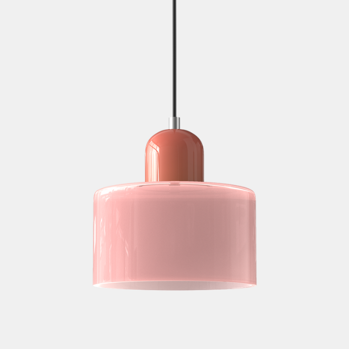 Creatieve Bauhaus Hanglamp – Geometrisch Design met Warme LED-verlichting-DeWoonVallei-Roze-Roze-DeWoonVallei