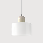 Creatieve Bauhaus Hanglamp – Geometrisch Design met Warme LED-verlichting-DeWoonVallei-Wit-Beige-DeWoonVallei