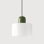 Creatieve Bauhaus Hanglamp – Geometrisch Design met Warme LED-verlichting-DeWoonVallei-Wit-Groen-DeWoonVallei
