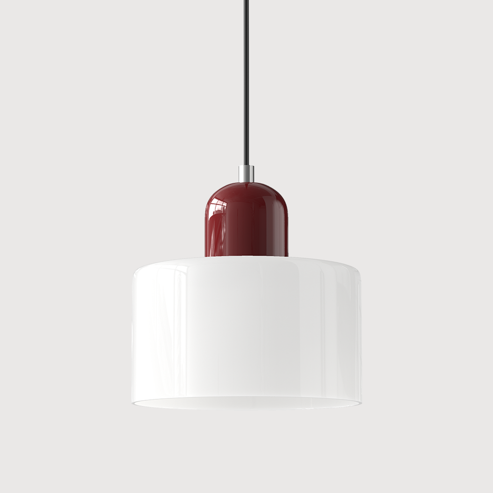 Creatieve Bauhaus Hanglamp – Geometrisch Design met Warme LED-verlichting-DeWoonVallei-Wit-Rood-DeWoonVallei