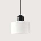 Creatieve Bauhaus Hanglamp – Geometrisch Design met Warme LED-verlichting-DeWoonVallei-Wit-Zwart-DeWoonVallei