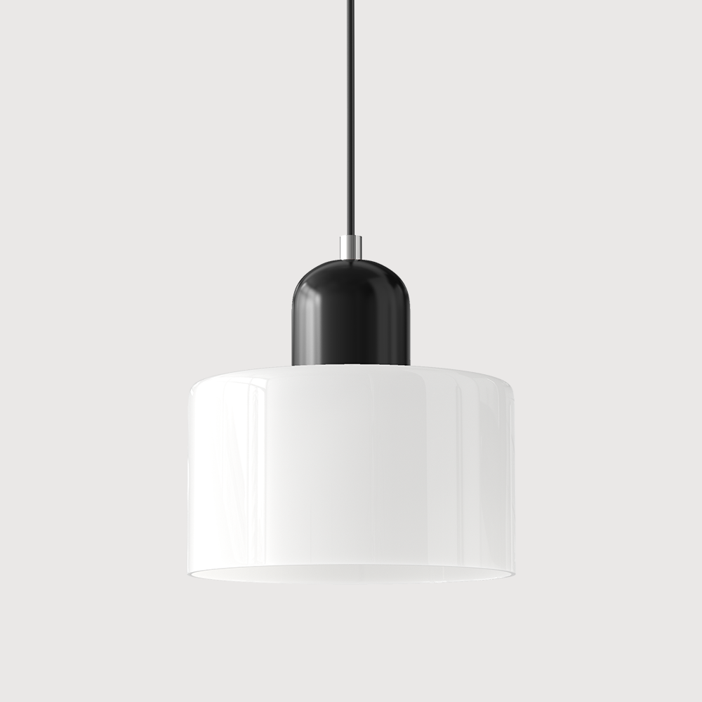 Creatieve Bauhaus Hanglamp – Geometrisch Design met Warme LED-verlichting-DeWoonVallei-Wit-Zwart-DeWoonVallei