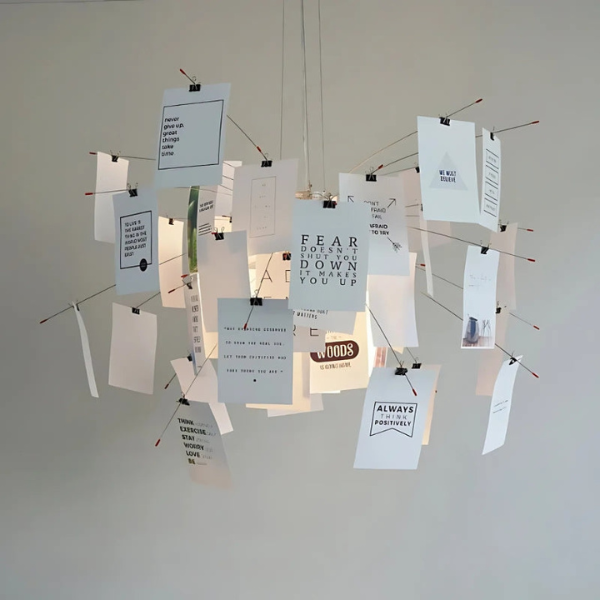Creatieve Papieren Hanglamp Aanpasbare Kunst & Zacht Sfeerverlichting-Hanging Lamp-DeWoonVallei-DeWoonVallei