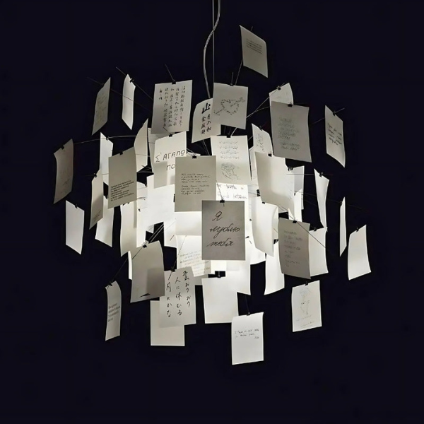 Creatieve Papieren Hanglamp Aanpasbare Kunst & Zacht Sfeerverlichting-Hanging Lamp-DeWoonVallei-DeWoonVallei