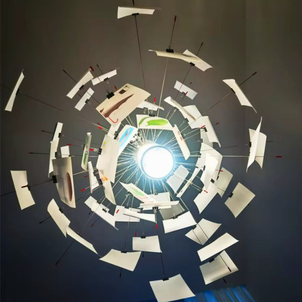 Creatieve Papieren Hanglamp Aanpasbare Kunst & Zacht Sfeerverlichting-Hanging Lamp-DeWoonVallei-DeWoonVallei