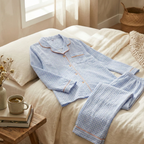 Dames Katoenen Pyjama Klassiek Vichy Ruit Comfortabele Nachtkleding-Sleepwear-DeWoonVallei-DeWoonVallei