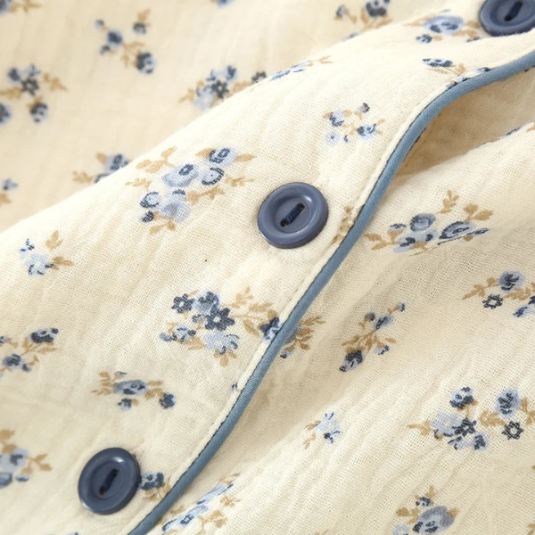 Dames Pyjama van Katoen Muslin voor Comfort en Ademend Slapen-Sleepwear-DeWoonVallei-DeWoonVallei