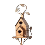 Decoratief Vogelhuis op Paal – Handgemaakt Design & Weerbestendige Tuinversiering-Home & Garden-DeWoonVallei-C-DeWoonVallei