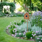 Decoratief Vogelhuis op Paal – Handgemaakt Design & Weerbestendige Tuinversiering-Home & Garden-DeWoonVallei-DeWoonVallei