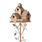 Decoratief Vogelhuis op Paal – Handgemaakt Design & Weerbestendige Tuinversiering-Home & Garden-DeWoonVallei-E-DeWoonVallei