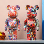Decoratieve Beer Figurine – Kleurrijk Design & Speelse Woondecoratie-Figurines-DeWoonVallei-DeWoonVallei