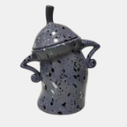 Decoratieve Opbergpot met Speels Design & Grote Capaciteit-Home & Garden-DeWoonVallei-Grijs-DeWoonVallei