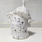 Decoratieve Opbergpot met Speels Design & Grote Capaciteit-Home & Garden-DeWoonVallei-Wit-DeWoonVallei