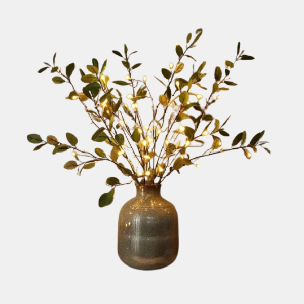 Decoratieve Taklamp met Natuurlijke Bloesemvorm voor Gezellige Interieurs-home decor-DeWoonVallei-Olijftak-DeWoonVallei