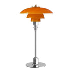 Deens Minimalistisch Tafellamp – Tijdloos Scandinavisch Ontwerp met Warm LED-licht-DeWoonVallei-Amber en zilver-DeWoonVallei