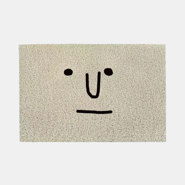 Deurmat Emoji Levendig Ontwerp met Duurzaam Polyester-Bath Mats & Rugs-DeWoonVallei-40 cm x 60 cm-Grote Neus-DeWoonVallei