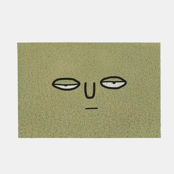 Deurmat Emoji Levendig Ontwerp met Duurzaam Polyester-Bath Mats & Rugs-DeWoonVallei-40 cm x 60 cm-Slaperig-DeWoonVallei