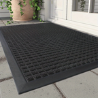 Deurmat met Antislip en Luxe Design voor Binnen en Buiten-DeWoonVallei-Zwart-45 x 75 cm-DeWoonVallei