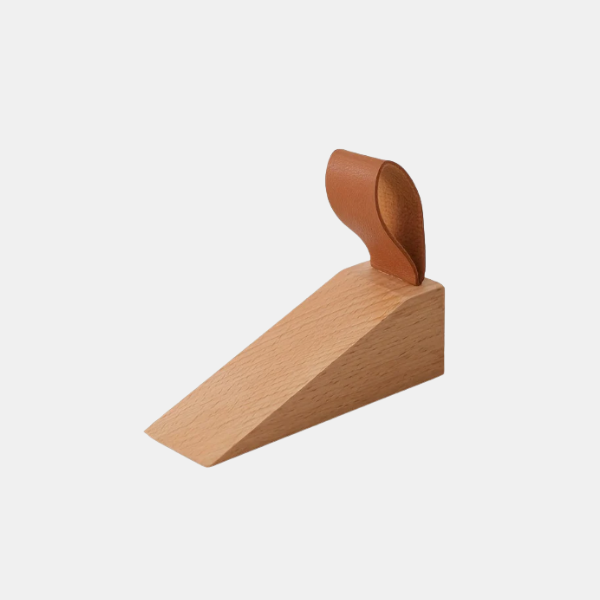 Deurstop van Natuurlijk Hout Minimalistisch Scandinavisch Design voor Moderne Interieurs-Door Stops-DeWoonVallei-Beukenhout-DeWoonVallei