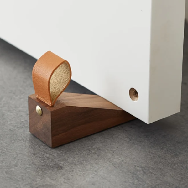Deurstop van Natuurlijk Hout Minimalistisch Scandinavisch Design voor Moderne Interieurs-Door Stops-DeWoonVallei-DeWoonVallei