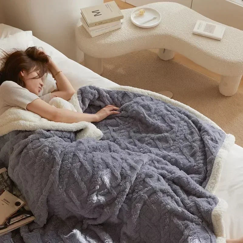 Dikke Microvezel Fleece Deken – Dubbelzijdig Warm & Superzacht Comfort-Home Decor-DeWoonVallei-DeWoonVallei