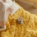 Dikke Microvezel Fleece Deken – Dubbelzijdig Warm & Superzacht Comfort-Home Decor-DeWoonVallei-Geel-70x100cm-DeWoonVallei