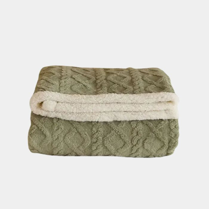Dikke Microvezel Fleece Deken – Dubbelzijdig Warm & Superzacht Comfort-Home Decor-DeWoonVallei-Groen-70x100cm-DeWoonVallei