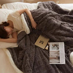 Dikke Microvezel Fleece Deken – Dubbelzijdig Warm & Superzacht Comfort-Home Decor-DeWoonVallei-Zwart-70x100cm-DeWoonVallei