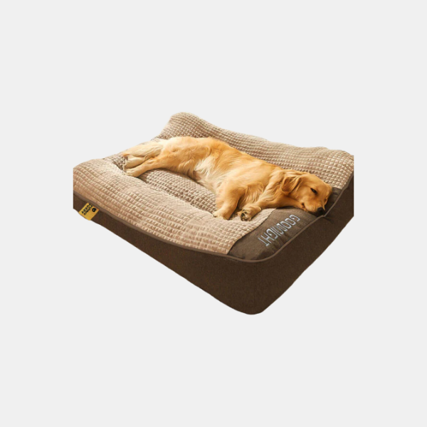 Dikke Orthopedische Hondenmand met Anti-Krab Rugbescherming voor Maximaal Comfort-Pet beds-DeWoonVallei-Bruin-XL-DeWoonVallei