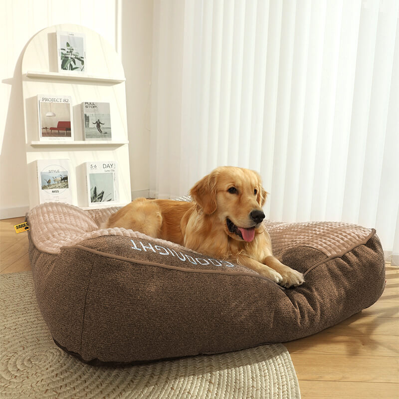 Dikke Orthopedische Hondenmand met Anti-Krab Rugbescherming voor Maximaal Comfort-Pet beds-DeWoonVallei-DeWoonVallei